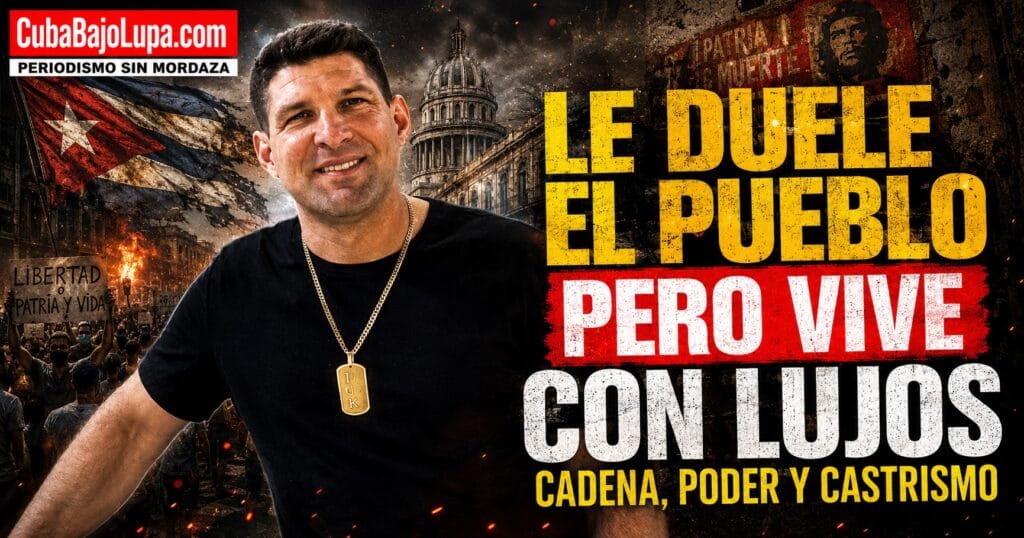 EL LUJO DEL CANGREJO: DICE QUE LE DUELE COMO VIVE EL PUEBLO CUBANO MIENTRAS RECONOCE TENER VEHÍCULOS DE LUJO, JOYAS Y ROPA DE DISEÑADOR