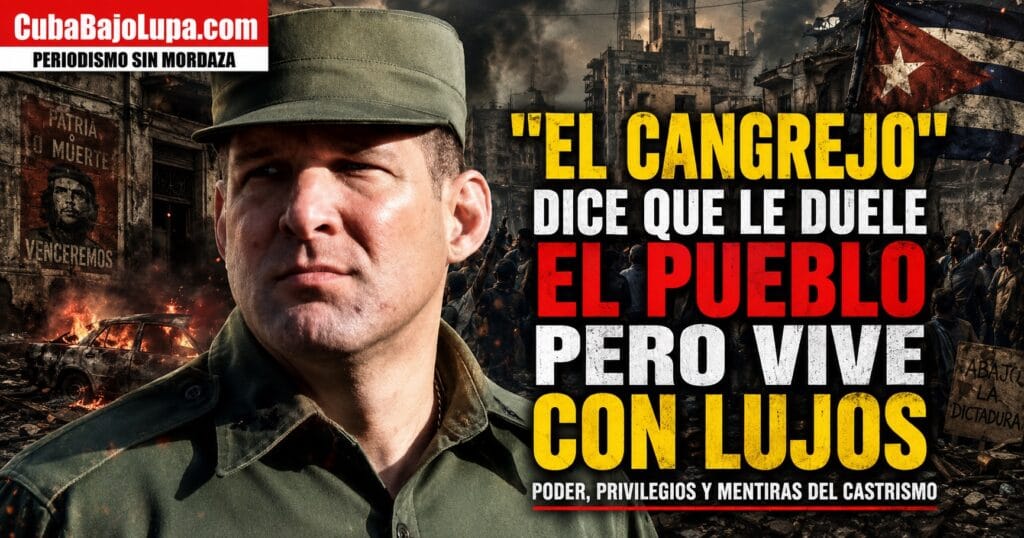 EL CANGREJO DICE QUE LE ‘DUELE’ QUE LOS CUBANOS NO VIVAN CON LOS MISMO LUJOS QUE VIVE ÉL