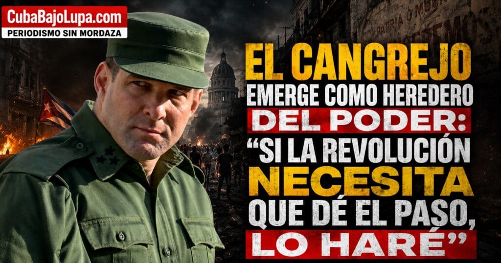 EL CANGREJO EMERGE COMO HEREDERO DEL PODER: «SI LA REVOLUCIÓN NECESITA QUE DÉ EL PASO, LO HARÉ»