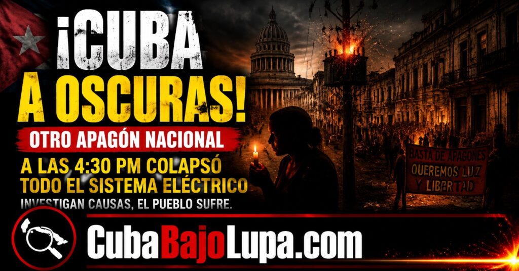 ¡ULTIMA HORA! VUELVE A CAER EL SISTEMA ELECTROENERGÉTICO NACIONAL EN CUBA: LA SEGUNDA DESCONEXIÓN EN MENOS DE CINCO DÍAS