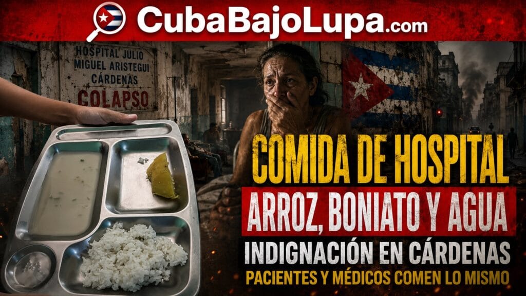 HOSPITAL EN CÁRDENAS: PACIENTES CON ARROZ, BONIATO Y “SOPA DE AGUA”