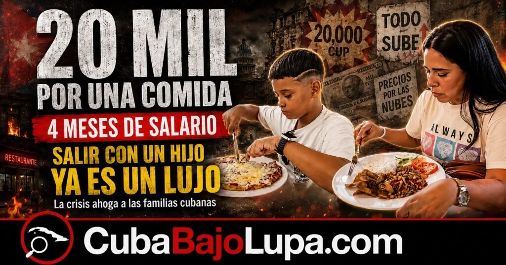 SALIR A COMER CON SU HIJO EN CUBA LE COSTÓ CUATRO MESES DE SALARIO A ESTA MADRE
