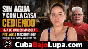 SIN AGUA Y CON LA CASA CEDIENDO: HIJA DE CARLOS MASSOLA PIDE AYUDA TRAS DERRUMBE OCURRIDO EN SU VIVIENDA CAVANDO UN POZO