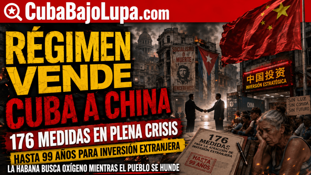 EL RÉGIMEN SALE A VENDERLE CUBA A CHINA EN MEDIO DEL COLAPSO ECONÓMICO