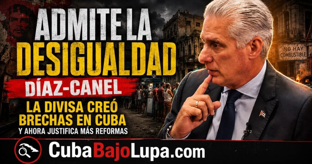 DÍAZ-CANEL ASEGURA QUE DESPENALIZAR EL DÓLAR EN CUBA FUE LA CHISPA QUE ENCENDIÓ LAS GRANDES «DESIGUALDADES SOCIALES»