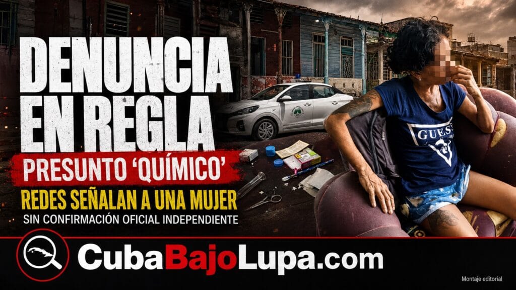 OPERATIVO POLICIAL EN LA HABANA TERMINA CON EL ARRESTO DE UNA MUJER POR POSESIÓN Y VENTA DE ‘QUÍMICO’