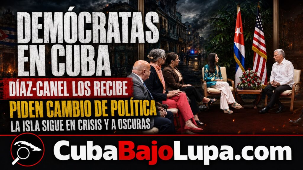 DÍAZ-CANEL RECIBE A CONGRESISTAS DEMÓCRATAS DE EE.UU. EN MEDIO DE LA CRISIS MÁS AGUDA DE LA REVOLUCIÓN DESDE 1959