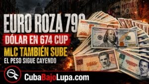 EURO ROZA LOS 790 CUP Y EL DÓLAR SIGUE EN 674: ASÍ ABRE EL MERCADO INFORMAL EN CUBA