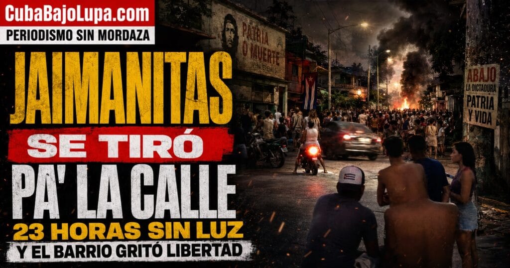JAIMANITAS SE TIRÓ PA’ LA CALLE: MÁS DE 24 HORAS SIN LUZ Y EL BARRIO GRITÓ “LIBERTAD”