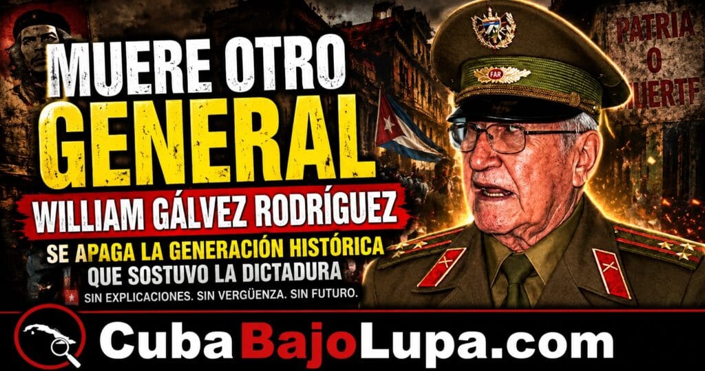 MUERE OTRO GENERAL DE LA “GENERACIÓN HISTÓRICA” DEL RÉGIMEN CUBANO