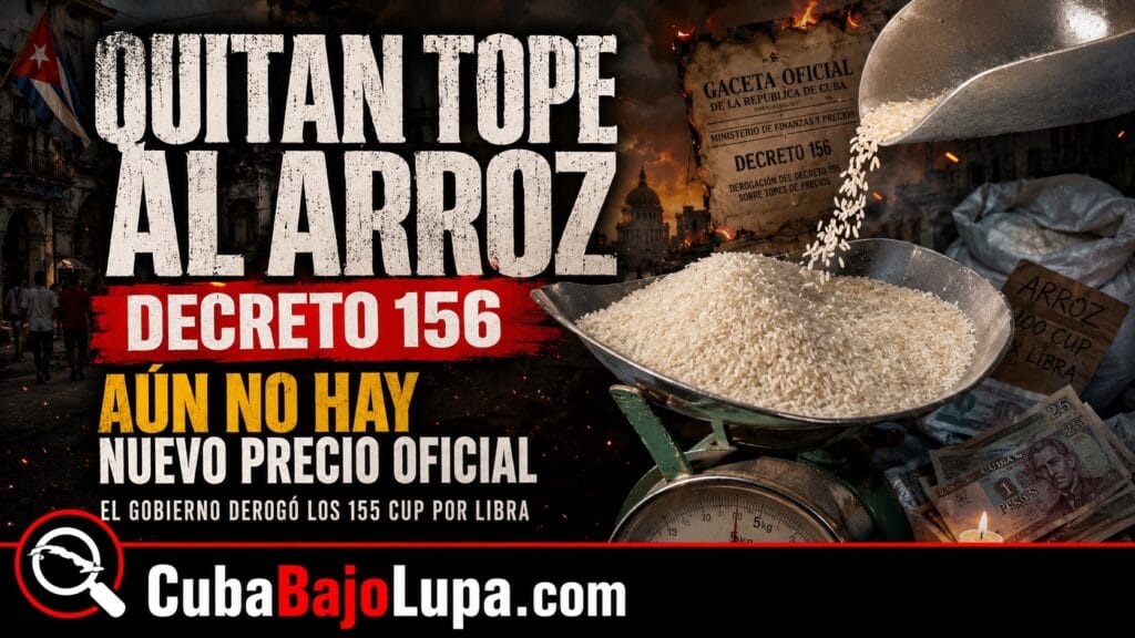 EL RÉGIMEN QUITA EL TOPE DE PRECIO AL ARROZ Y DEJA ABIERTA LA PUERTA A LA OFERTA Y DEMANDA