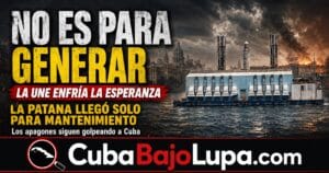 LA PATANA QUE LLEGÓ A LA HABANA NO VIENE A SALVAR LOS APAGONES: UNIÓN ELÉCTRICA ACLARA QUE VINO PARA DARLE «MANTENIMIENTO»