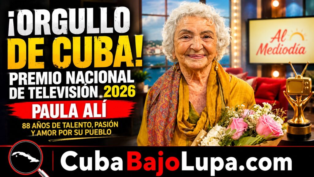 PAULA ALÍ, LEYENDA VIVA DE CUBA, RECIBE EL PREMIO NACIONAL DE TELEVISIÓN 2026