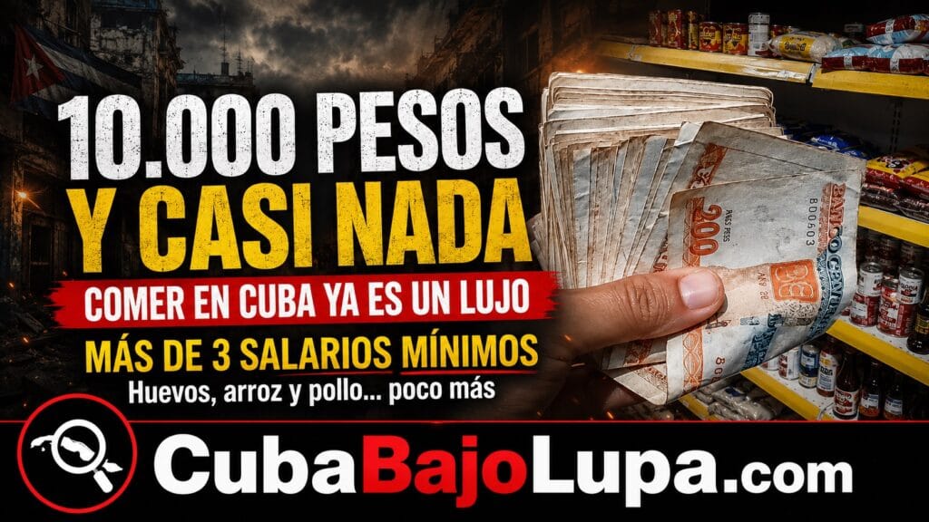 10.000 PESOS EN COMIDA EN CUBA… Y NO ALCANZA NI PARA UNA SEMANA