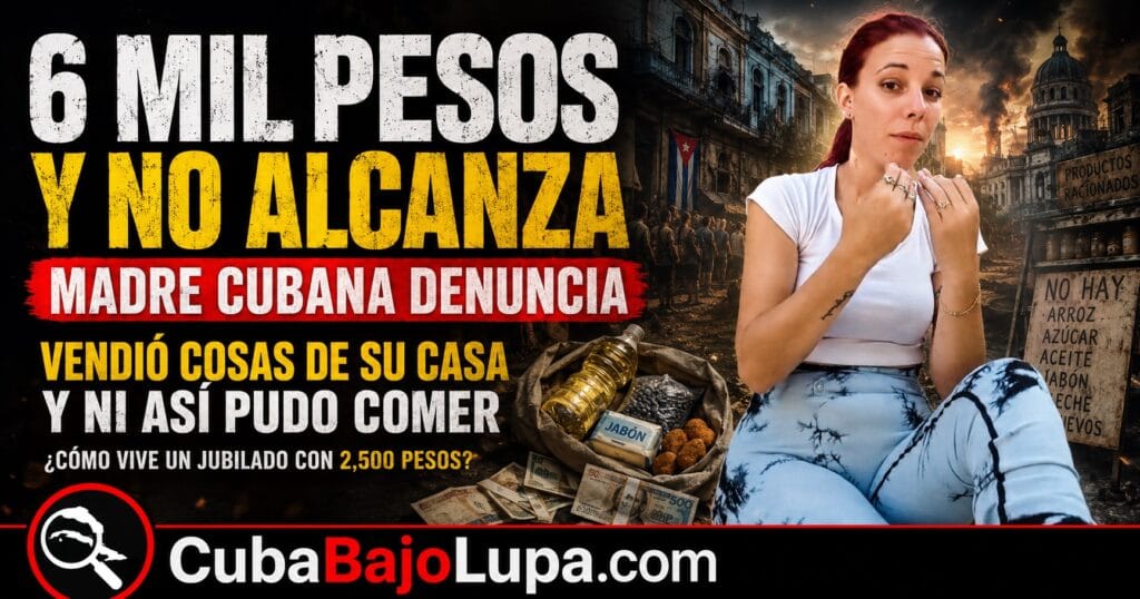 MADRE CUBANA VENDE COSAS DE SU CASA Y 6,000 PESOS NO LE ALCANZAN NI PARA COMER