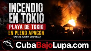 INCENDIO EN PLENO APAGÓN SACUDE LA PLAYA DE TOKIO, EN GUANTÁNAMO