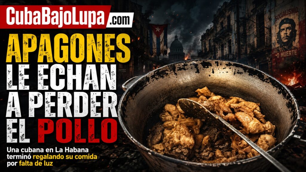SE LE ECHÓ A PERDER EL POLLO POR LOS APAGONES: “NO TENGO PLANTA NI PANELES”