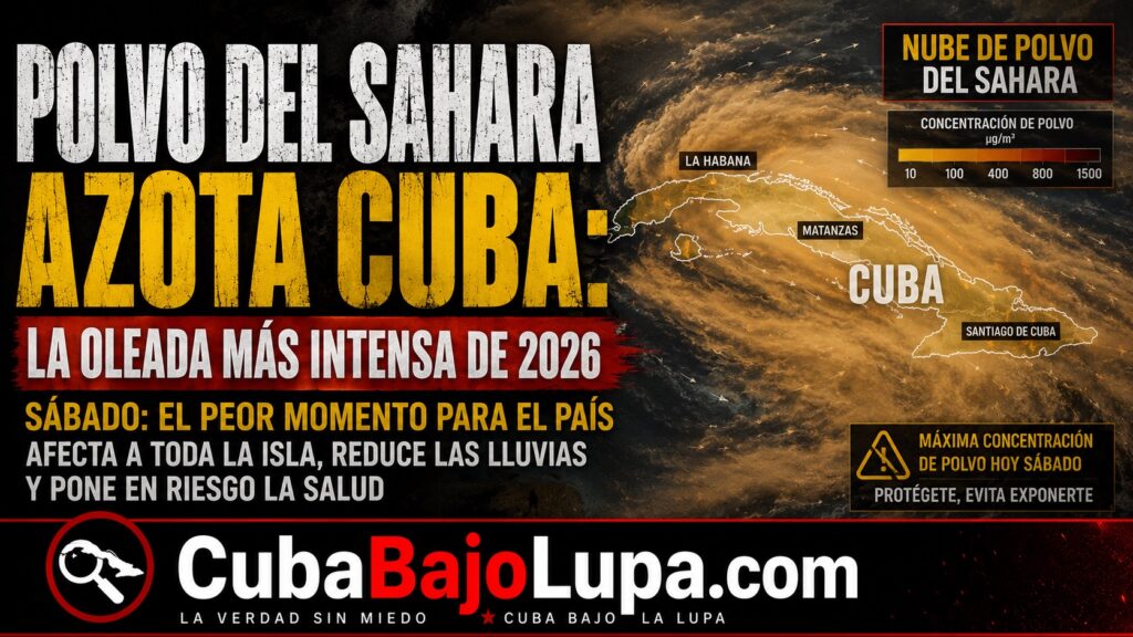 CUBA BAJO LA MAYOR NUBE DE POLVO DEL SAHARA DE 2026