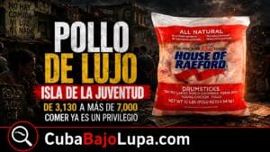 EL POLLO SE CONVIERTE EN LUJO: DE 3,130 A MÁS DE 7,000 PESOS EN CUBA POR UN PAQUETE DE 10 LIBRAS