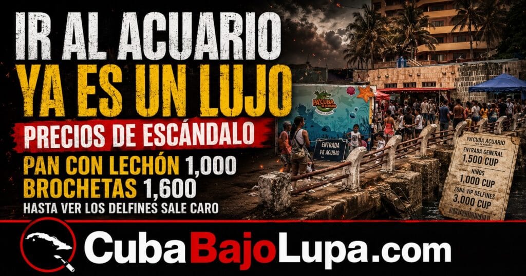 UNA SALIDA AL ACUARIO NACIONAL DE CUBA SE CONVIERTE EN UN LUJO QUE POCAS FAMILIAS PUEDEN PAGAR A SUS HIJOS
