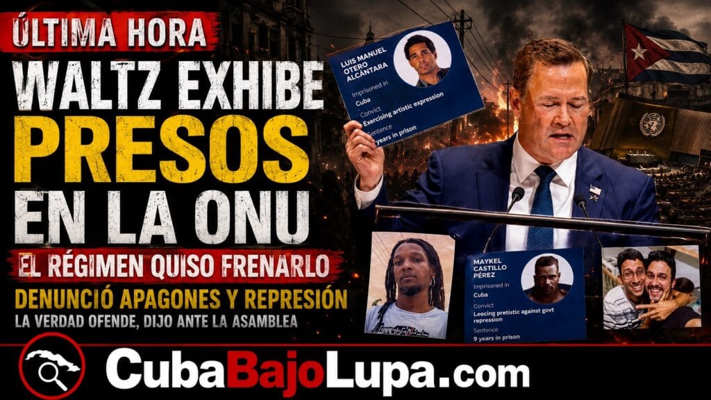 EE.UU. ENCARA AL RÉGIMEN CUBANO EN LA ONU MOSTRANDOLES FOTOS DE LOS PRESOS POLÍTICOS EN LA ISLA