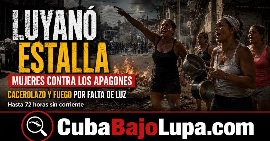 CUBANAS PROTESTAN CONTRA EL RÉGIMEN Y CIERRAN LA CALZADA DE 10 DE OCTUBRE MIENTRAS SON RODEADAS POR LA POLICÍA