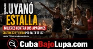 CUBANAS PROTESTAN CONTRA EL RÉGIMEN Y CIERRAN LA CALZADA DE 10 DE OCTUBRE MIENTRAS SON RODEADAS POR LA POLICÍA