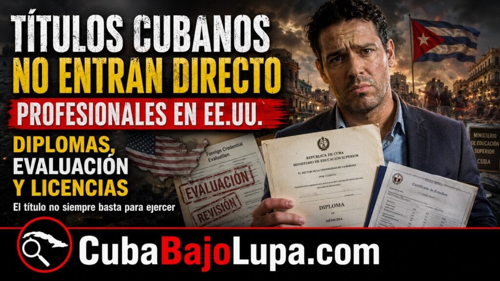 ¿POR QUÉ MUCHOS TÍTULOS UNIVERSITARIOS CUBANOS NO SON ACEPTADOS DIRECTAMENTE EN EE.UU.?