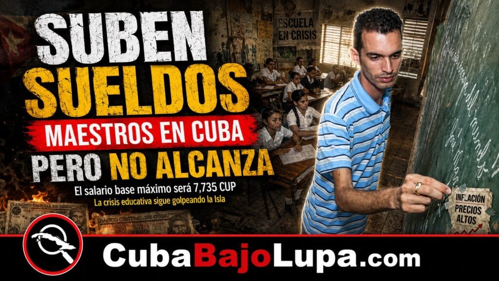 SUBEN EL SALARIO A LOS MAESTROS EN CUBA… PERO SIGUEN COBRANDO UNOS 10 DÓLARES MENSUALES