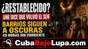 UNIÓN ELÉCTRICA DE CUBA ASEGURA QUE EL SEN HA SIDO RESTABLECIDO, PERO LA HABANA SOLO TIENE ELECTRICIDAD UN 20 POR CIENTO