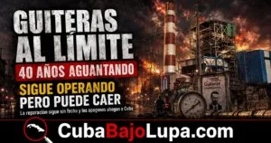 RÉGIMEN DICE QUE NO HA SACADO LA GUITERAS PARA UNA REPARACIÓN GENERAL PORQUE ESO «AGRAVARÍA LOS APAGONES»
