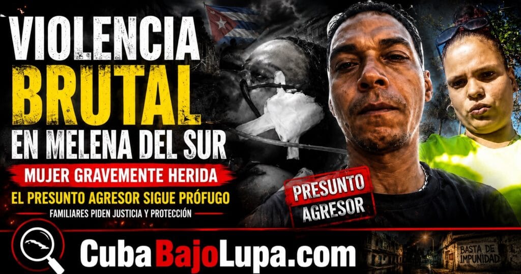 VIOLENCIA EN MELENA DEL SUR: MUJER HOSPITALIZADA Y UN HOMBRE SEÑALADO COMO PRESUNTO AGRESOR SIGUE PRÓFUGO