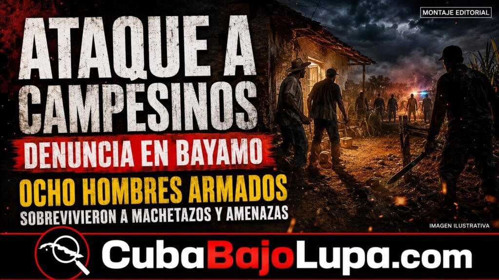 DOS CAMPESINOS DENUNCIAN HABER SOBREVIVIDO A UN ATAQUE DE OCHO HOMBRES ARMADOS EN UNA FINCA DE BAYAMO
