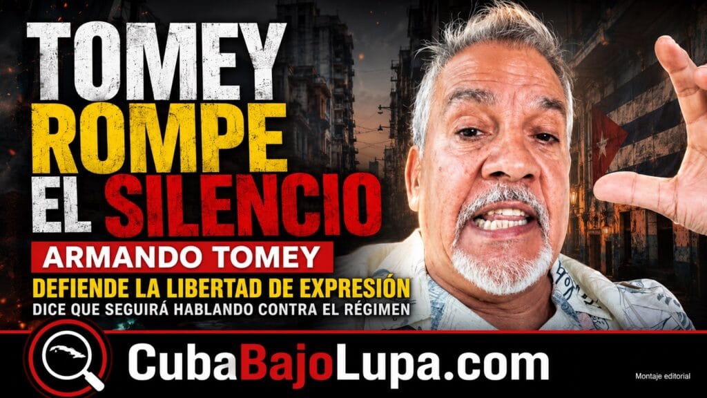 ARMANDO TOMEY DEFIENDE SU DERECHO A CRITICAR AL RÉGIMEN CUBANO: “LOS QUE NO CONOCEN LA LIBERTAD, LUCHEN POR ELLA”