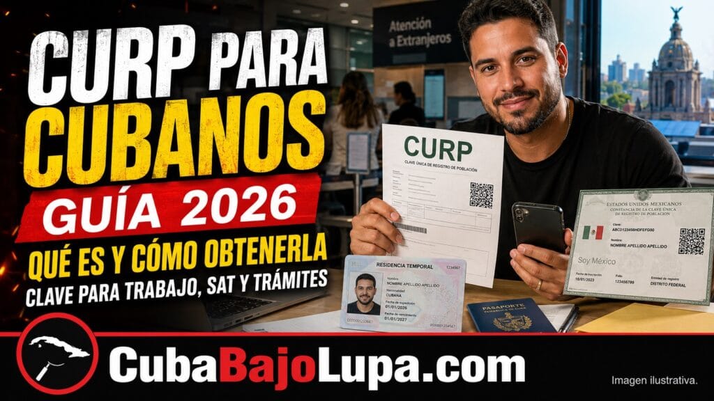¿ACABAS DE LLEGAR A MÉXICO? ASÍ OBTIENE UN CUBANO SU CURP Y ESTOS SON LOS TRÁMITES PARA LOS QUE LA NECESITARÁ