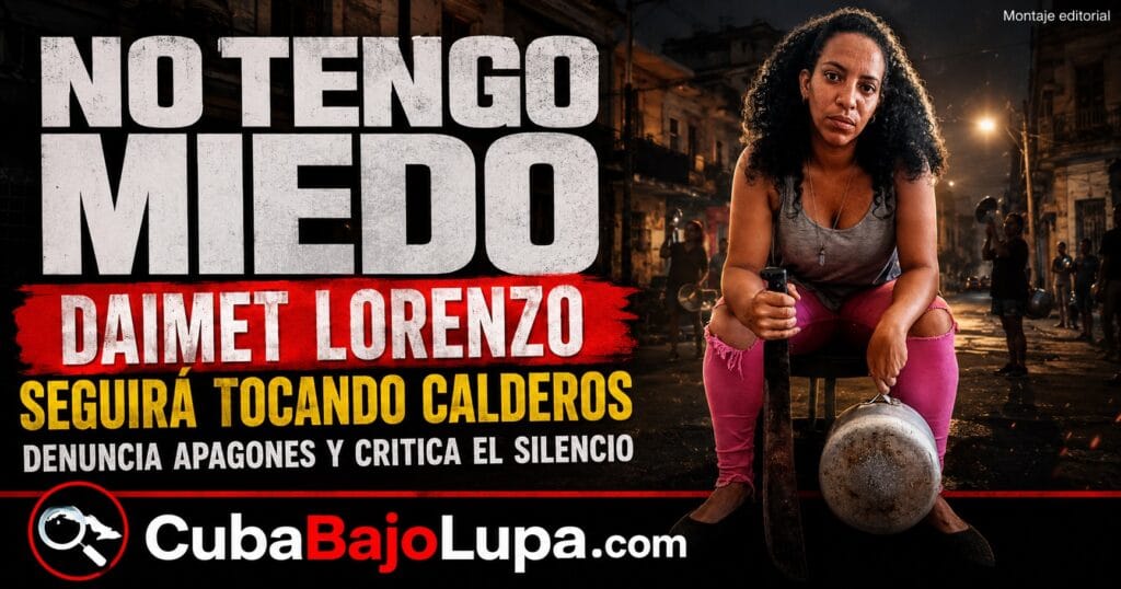 “VOY A SEGUIR TOCANDO CALDEROS”: CUBANA DESAFÍA AL RÉGIMEN Y DICE QUE SEGUIRÁ TOCANDO CALDEROS TRAS 48 HORAS SIN LUZ