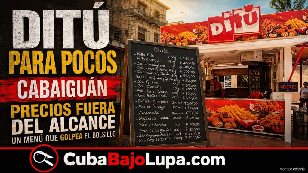 EL RÉGIMEN REABRE UN DITÚ EN MANOS PRIVADAS EN CABAIGUÁN Y LOS CUBANOS PREGUNTAN: ¿QUIÉN PUEDE PAGARLO?