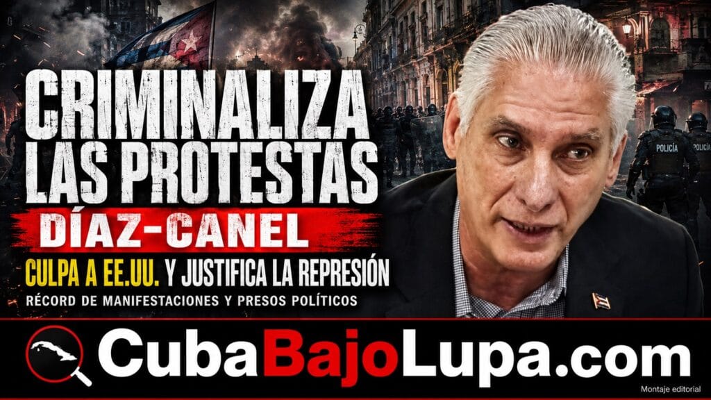 DÍAZ-CANEL CULPA A EE.UU. DE PROMOVER PROTESTAS EN CUBA Y DEFIENDE QUE «SE APLIQUE LA LEY»
