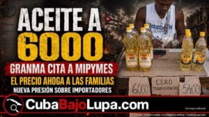 GRANMA CONVOCA DE URGENCIA A MIPYMES Y TRABAJADORES POR CUENTA PROPIA ANTE ALARMANTE AUMENTO DEL PRECIO DEL ACEITE