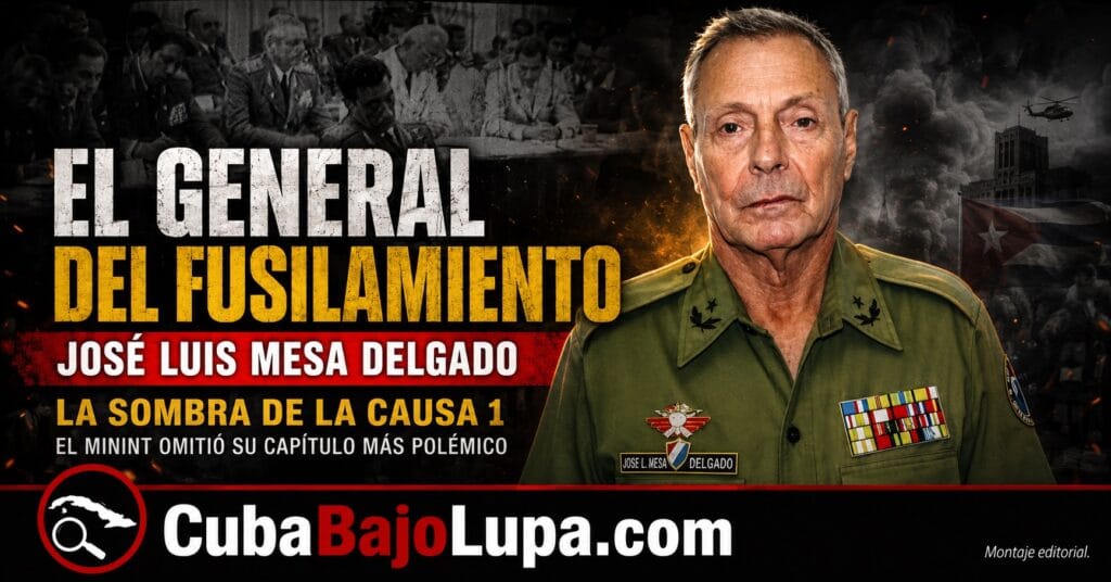 JOSÉ LUIS MESA DELGADO: EL OSCURO GENERAL DEL RÉGIMEN QUE DIRIGIÓ EL FUSILAMIENTO DE LOS ACUSADOS EN EL JUICIO CONTRA OCHOA