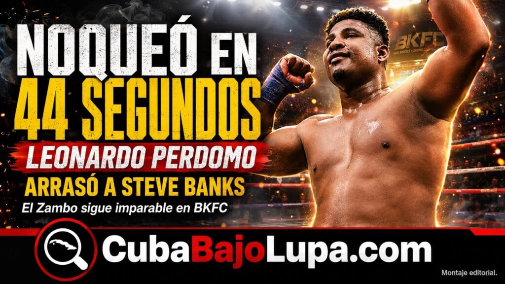 EL NOCAUT DE 44 SEGUNDOS CON EL QUE LEONARDO ‘EL ZAMBO’ PERDOMO ARRASÓ A STEVE BANKS EN BKFC