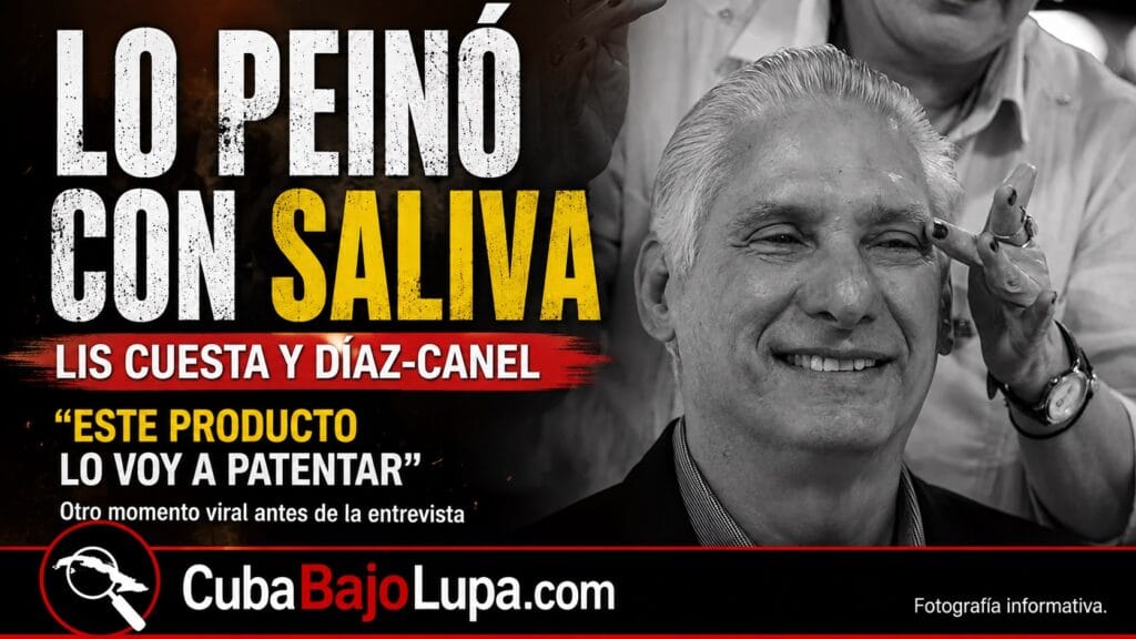LIS CUESTA VUELVE A ROBARSE LA ESCENA: PEINA A DÍAZ-CANEL CON SU SALIVA ANTES DE UNA ENTREVISTA CON LA TELEVISIÓN BRASILEÑA