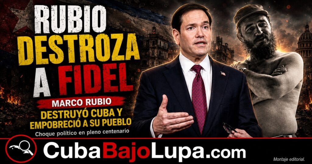 MARCO RUBIO ARREMETE CONTRA FIDEL CASTRO Y LANZA UNA ADVERTENCIA A QUIENES PRETENDAN SEGUIR SU EJEMPLO