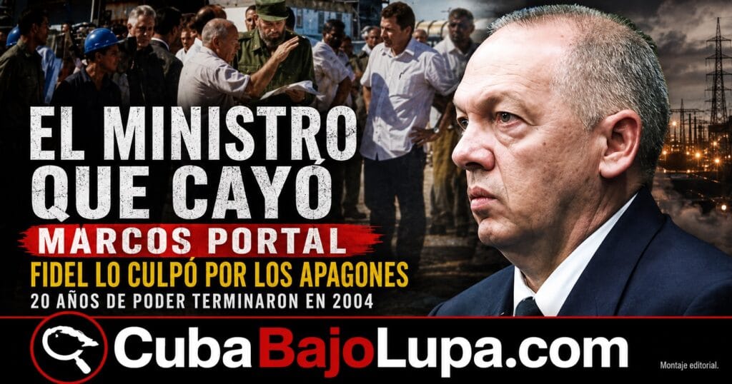 MARCOS PORTAL: EL “SUPERMINISTRO” QUE FIDEL CASTRO CULPÓ POR LOS APAGONES Y TERMINÓ DEFENESTRADO EN LA «GRAN PURGA» DEL PODER