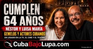 NÉSTOR Y LUISA MARÍA JIMÉNEZ CUMPLEN 64 AÑOS: LOS HERMANOS QUE HAN DEJADO SU HUELLA EN LA TELEVISIÓN, EL CINE Y EL TEATRO CUBANO