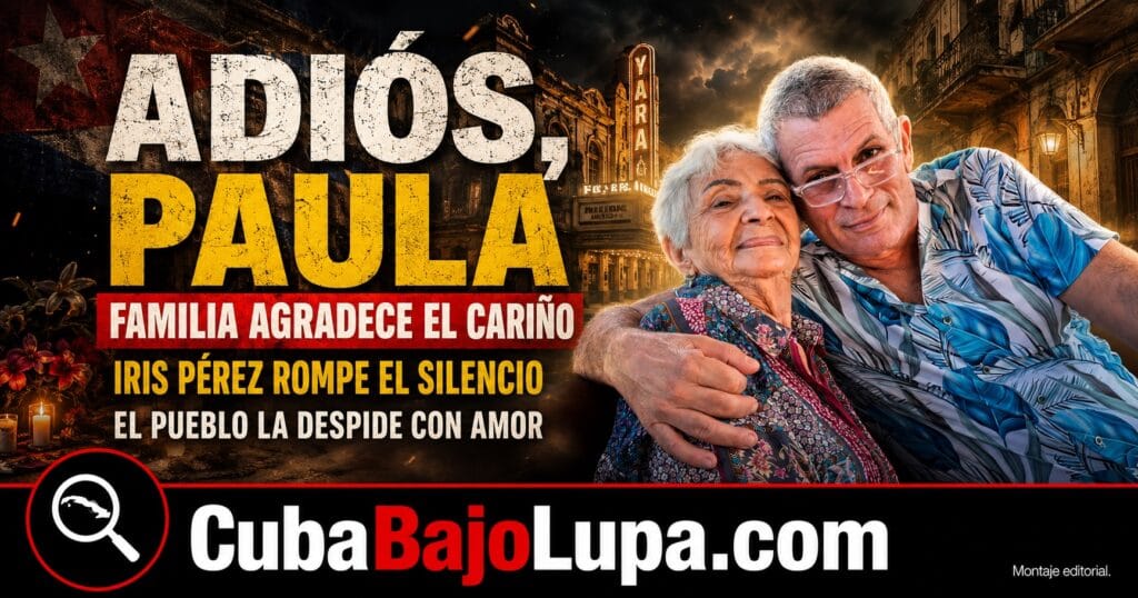 FAMILIA DE PAULA ALÍ AGRADECE MUESTRAS DE CARIÑO TRAS LA MUERTE DE LA ACTRIZ QUE HIZO HISTORIA EN LA CULTURA CUBANA