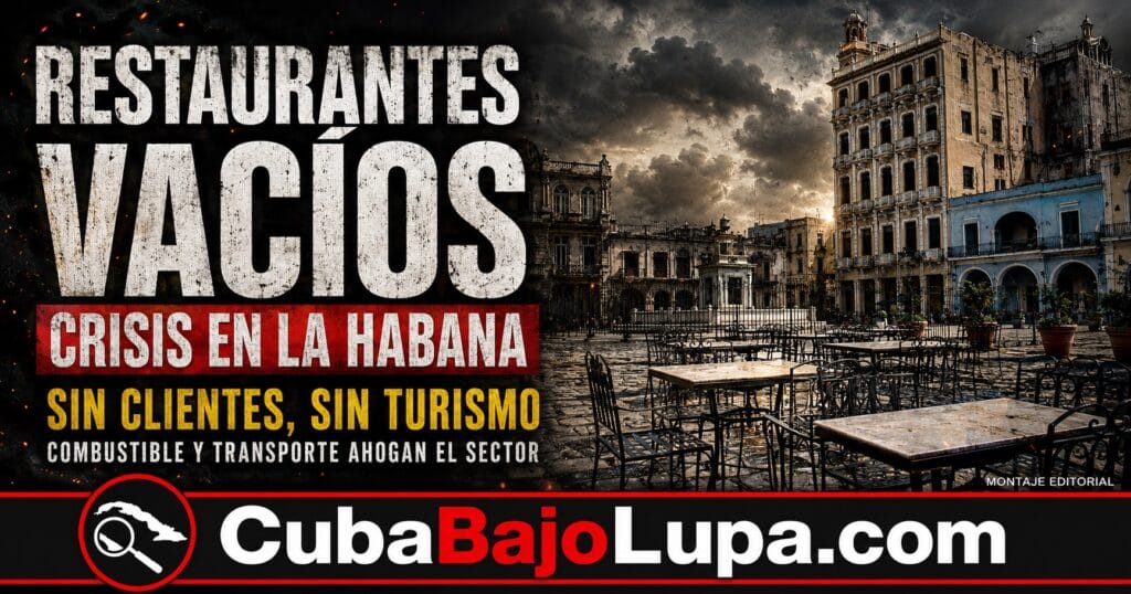 RESTAURANTES VACÍOS EN LA HABANA: LA CRISIS PONE CONTRA LAS CUERDAS A LOS NEGOCIOS PRIVADOS