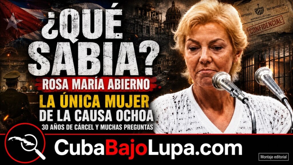 ¿QUÉ SABÍA ROSA MARÍA ABIERNO? LA ÚNICA MUJER CONDENADA DURANTE EL FAMOSO JUICIO CONTRA ARNALDO OCHOA