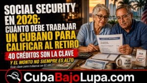 SOCIAL SECURITY PARA CUBANOS EN EE.UU.: CUÁNTOS CRÉDITOS NECESITAS, CUÁNTO PUEDES COBRAR Y QUÉ PASA SI TRABAJASTE POCOS AÑOS