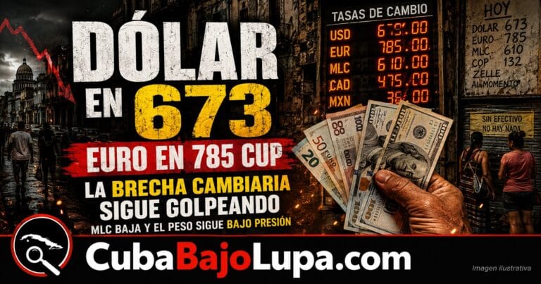DÓLAR A 673 Y EURO A 785 CUP: EL MERCADO INFORMAL ABRE AGOSTO SIN CAMBIOS EN CUBA